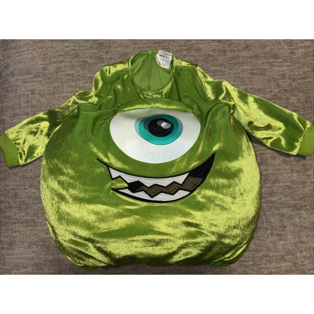 Monsters Inc. Mike Wazowski Toddler 12-18 Mo Halloween Costume 3D Plush Disney
